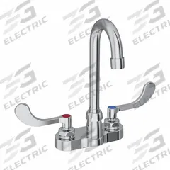 ELKAY Handle-Operated Faucet: Elkay®, Brass, Centerset, Deck, 2 Mounting Holes, 1.5 gpm Flow Rate (MPN LK406GN04T4). Key specifications — Series: Elkay®; Brand: ELKAY.