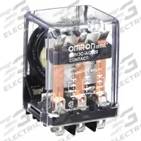 OMRON General Purpose Relay: Socket Mounted, 10 A Current Rating, 120V AC, 3PDT, 11 Pins/Terminals (MPN MJN3C-AC120). Key specifications — Brand: OMRON; Base Type: Square; Mounting Style: Plug-In; Pin Shape: Round; Electrical Connection: Plug-In; Manufacturer Part Number: MJN3C-AC120; Series: MJN Series.