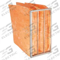 GRAINGER Pocket Air Filter: 24 in x 12 in x 18 in, MERV 11, Orange, Fiberglass, 3 Pockets (MPN 5E858). Key specifications — Display Sell UOM: EA; Brand: GRAINGER; Media Material: Fiberglass; Performance Rating: MERV 11.