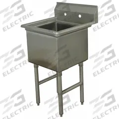 ADVANCE TABCO Scullery Sink: 1 Bowls, 43 in Overall Ht, 30 in Overall Lg, 29 in Overall Wd (MPN FC1-2424-X). Key specifications — Brand: ADVANCE TABCO.