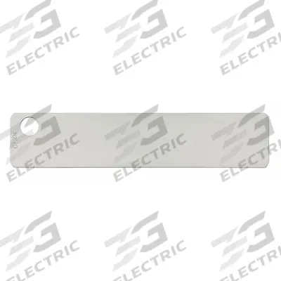 PANDUIT Marker Plate: Rectangle, 3/4 in x 3 1/2 in, 304 Stainless Steel, 0.01 in Thick - Plates for Label Stamping Presses
