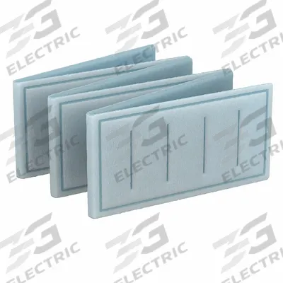 GRAINGER Link Air Filter: 25 in x 20 in x 1 in, 20 in Section Wd, 6 Sections, 3 Ply - MERV 8 Link Air Filters