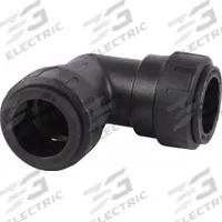 SHARKBITE Push-Fit Elbow Fitting: 3/4 in Pipe x 3/4 in Pipe Size, Push-to-Connect x Push-to-Connect (MPN PL0222A). Key specifications — Brand: SHARKBITE.