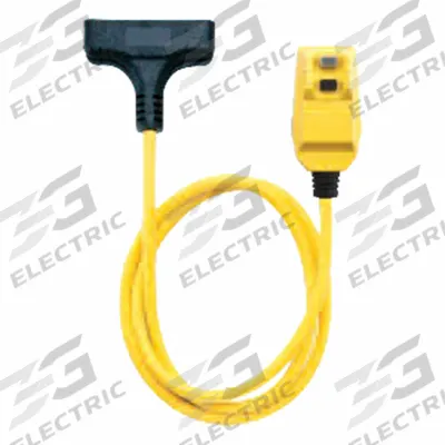 SOUTHWIRE GFCI: Manual Reset, 100 ft Lg, 12/3, 5-15P Plug, 15 A Current - Plug-In GFCI Cords