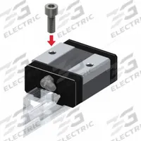 THK Linear Guide Carriage: For 15 mm Rail Wd, Ball, SR Radial Rail Guide, 18.2 mm Carriage Ht (MPN SR15V1SS). Key specifications — Carriage Material: Carbon Steel; Roller Material: Carbon Steel; Size: 15; Brand: THK; Features: No Preload; Type: SR Radial Rail Guide.