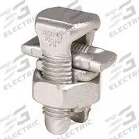 BURNDY Split-Bolt Connector: For Wire Size 4 AWG – 10 AWG, Copper Body Material (MPN KSU20). Key specifications — For Wire Material: Steel; Brand: BURNDY; Direct Burial Rated: No.