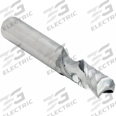 MICRO 100 Solid Router Bit: Spiral Upcut, 1/4" Cut Dia - Spiral-Flute Router Bits for Aluminum