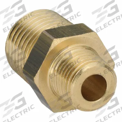 LEGRIS Metal Pipe Straight: Hex Nipple, 1/4 in x 1/8 in - Threaded High-Pressure Pipe Fittings
