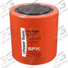 POWER TEAM Standard Hydraulic Rams: Single Acting, 50 ton Nominal Capacity, 2 in Nominal Stroke Lg (MPN RSS502). Key specifications — attr98927: POWER TEAM.