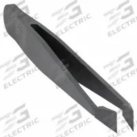 AVEN Tweezers: Plastic, Flat, Bent Tip (MPN 18536). Key specifications — attr1002355: Plastic; attr1002345: AVEN; attr1002348: Plastic; attr1002358: Smooth; attr1002361: 710; attr1024781: Standard.