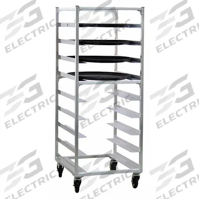 NEW AGE INDUSTRIAL Oval Tray Rack: 9 Slots, 6 in Betw Shelves, 700 lb Capac, 24 3/4 in Wd - Oval Tray Pan Racks