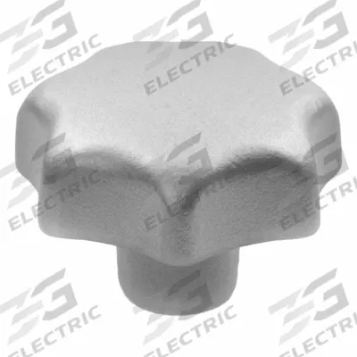 JW WINCO Stainless Steel Hand Knob; Stainless Steel 4-Prong Knob: 7 Point - Corrosion-Resistant 7-Arm Knobs with Threaded Hole