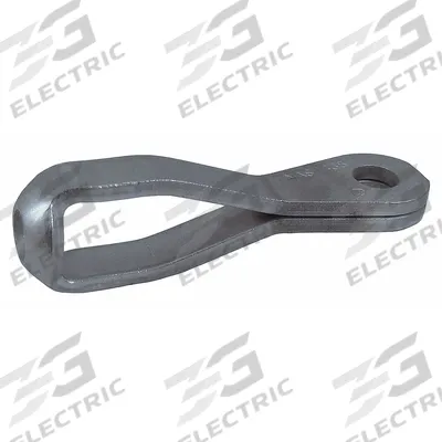 LOOS Strap Eye Fitting: 1/8 in Compatible Rope Dia, 3/16 in Eye Inside Dia, Strap Eye Fitting - Strap Eye Fittings