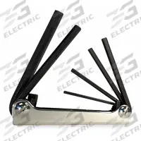 EKLIND Hex Key Set: 1 - 5 Pieces, Fold-Up Hex, Folding, Metric, Std End, Short, 1 Pieces, 6 Tips (MPN 21151). Key specifications — attr1205553: Not Tether Capable; attr1205554: EKLIND; attr1205568: Black Oxide; attr1293176: 1 - 5 Pieces.