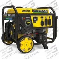 CHAMPION POWER EQUIPMENT Portable Generator: Conventional, Gasoline/Natural Gas/Propane, 120/240V AC (MPN 201169). Key specifications — CARB Compliant: No; Includes GFCI Outlets: Yes; Parallel Configuration Capable: No; Rated Voltage: 120/240V AC; Carbon Monoxide (CO) Shutdown: Yes; Generator Brand: Champion.