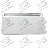 CRESTWARE Sheet Pan: Sheet Pan Pan, Full Sheet Pan Size, Aluminum, Uncoated, Solid, Closed Bead (MPN SP1826H). Key specifications — Bead Closure: Closed Bead; Coating: Uncoated; Pan Style: Sheet Pan; Perforation: Solid; Brand: CRESTWARE; Material: Aluminum; NSF Certified: No; Sheet Pan Size: Full.