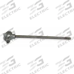 TEMPCO Heavy Duty Thermocouple: 32°F to 1,400°F /0°C to 760°C, Type J, 12 in Probe Lg, Rounded Tip (MPN TCS00012). Key specifications — attr1275833: ±2.2 °C or ±0.75 %, Whichever is Greater; attr1275827: TEMPCO.