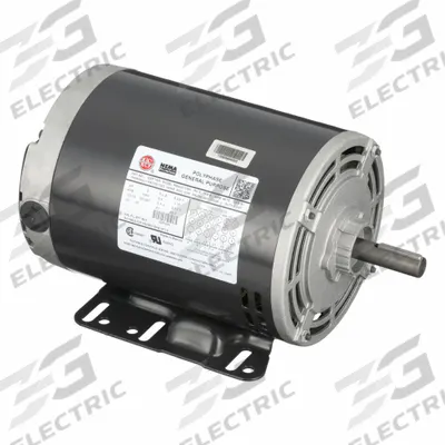 U.S. MOTORS General Purpose Motor: Rigid Base Mount, Open Air Over, 2 hp, 208-230/460V AC - Rigid Base 3-Phase General Purpose AC Motors