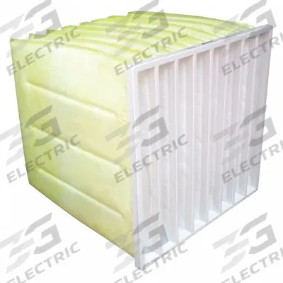 GRAINGER Pocket Air Filter: 24 in x 24 in x 24 in, MERV 14, Yellow, Synthetic - MERV 14 Pocket Air Filters