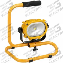 APPROVED VENDOR Temporary Job Site Light: 1,100 lm Max Brightness, LED, 1, 1 Brightness Levels, IP65 (MPN 40KG18). Key specifications — attr562610: Lithium Ion; attr562627: Yellow; attr562654: LED; attr562671: 12.6V AC; attr562613: APPROVED VENDOR; attr873195: 1.