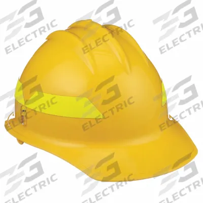 BULLARD Fire Helmet: Yellow, Front Brim, Chin Strap