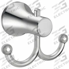 AMERICAN STANDARD Robe Hook: 3 1/8 in x 4 1/8 in x 2 1/2 in, Metal, Polished, 2 in Base Ht (MPN 8337210.002). Key specifications — Brand: AMERICAN STANDARD; Material: Metal.