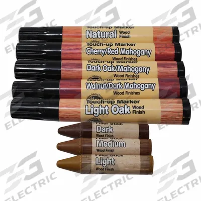 RESTOR-IT Furniture Touch-Up Kit: (3) Filler Sticks/(5) Touch-Up Markers (MPN 18000) - Furniture Repair Kits