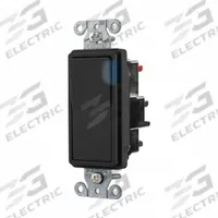 HUBBELL Wall Switch: Rocker Switch, Single Pole, Maintained, Black, 120/277V AC, 20 A (MPN DS120STILBK). Key specifications — Illuminated: Yes; Voltage Rating: 120/277V AC.