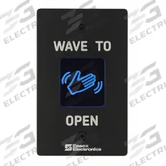 ESSEX Wave-to-Open Touch Plate: 4 1/2 in Ht, 1 1/4 in Dp, 2 3/4 in Wd, Black, Black (MPN HEW-2B). Key specifications — Color: Black; Product Type: Wave-to-Open Touch Plate; Operation Type: Wave-to-Open; ADA Compliant: No; Brand: ESSEX.