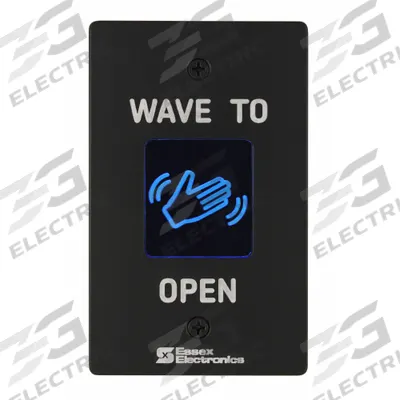 ESSEX Wave-to-Open Touch Plate: 4 1/2 in Ht, 1 1/4 in Dp, 2 3/4 in Wd, Black - Wave-to-Open Exit Devices