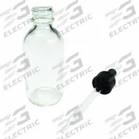 APPROVED VENDOR Dropper Bottle: Round, 60 mL, 2 fl oz, Soda Lime Glass, Colorless, Closure Included (MPN BDPSC-2OZ). Key specifications — Shape: Round; Brand: APPROVED VENDOR.