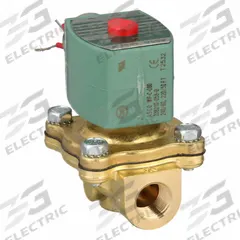 REDHAT Solenoid Valve: 2-Way, Normally Closed, 3/8 in Pipe Size, 220V AC/240V AC, Watertight (MPN 8210G001). Key specifications — Pipe Size: 3/8 in; Voltage: 240V AC; Brand: REDHAT; Coil Enclosure: Watertight.
