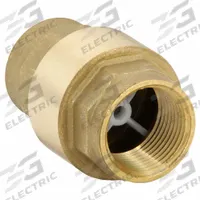 BONOMI VALVE: Swing, Inline Valve Body, 1 in Pipe Size, FNPT x FNPT, Brass, For Gas/Oil/Water Media (MPN 100012LF-1"). Key specifications — Brand: BONOMI.