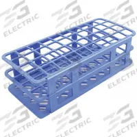 Tube Rack: Polypropylene, Blue, (40) Wells, 40 Compartments, Benchtop (MPN HS243071B). Key specifications — Material: Polypropylene; Mounting Location: Benchtop; Color: Blue; Product Type: Test Tube Rack; Total Holding Capacity: (40) Wells; Brand: HEATHROW SCIENTIFIC.