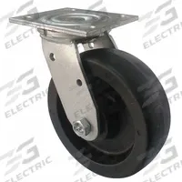 APPROVED VENDOR Plate Caster: Swivel, No Brake, Nylon, 4 in Wheel Dia., 2 in Wheel Wd, Slot, Swivel (MPN P21S-NMB040K-14). Key specifications — Brand: APPROVED VENDOR; Wheel/Tread Color: Black; Roll Up: Swivel.