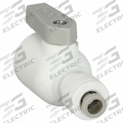 Parker Manual Two-Way Ball Valve: 1/4 in, Polypropylene, Straight, Push x Push - NSF 51 Compliant Polypropylene Ball Valves