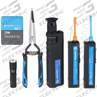 JONARD TOOLS Fiber Connector Cleaner Kit: 8 Pieces, LC/SC, Fiber Connectors - Fiber Optic Tool Kits