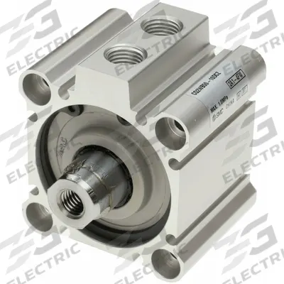SMC Compact Cylinder: 50 mm Bore Dia, 10 mm Stroke Lg, Through Hole Mounting - Through Hole Mount Compact Cylinders