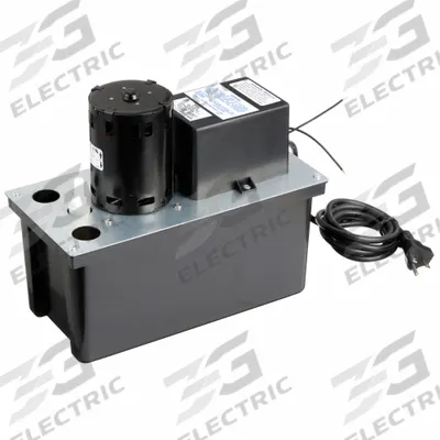 LITTLE GIANT Condensate Removal Pump: 230V AC, 1 gal Tank, 1/16 hp, 4.5 gpm - High-Capacity Condensate Tank Pumps