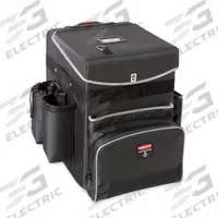RUBBERMAID COMMERCIAL PRODUCTS Housekeeping Cart: Black, 21 in Overall Ht, 14 in Overall Wd (MPN 1902466). Key specifications — Includes: Large Removable Caddy; Lockable: No; Brand: RUBBERMAID COMMERCIAL PRODUCTS.