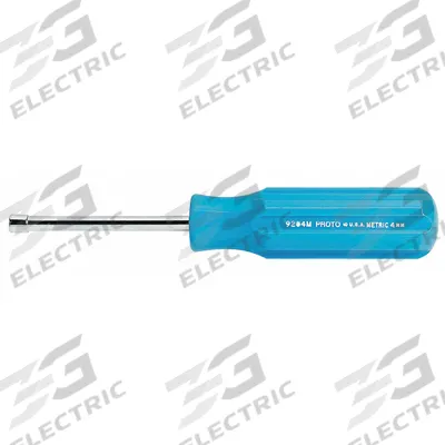 PROTO Solid Round Shank Nut Driver: Straight, Proto, Metric, Without Magnetized Tip - Standard Nut Drivers