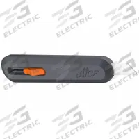 SLICE Utility Knife: 6 in Overall Lg, Ceramic Std Tip, Plain, Plastic, Black, Quick-Change (MPN 10550). Key specifications — attr307837: Quick-Change; attr307830: Ceramic Standard Tip; attr307833: Black; attr307831: Plain; attr307832: Plastic; attr324891: SLICE.