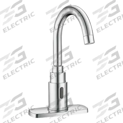 SLOAN Bathroom Sensor Faucet: SF, Brass, Chrome Finish, Single-Post, Battery - Single-Post Sensor Bathroom Faucets