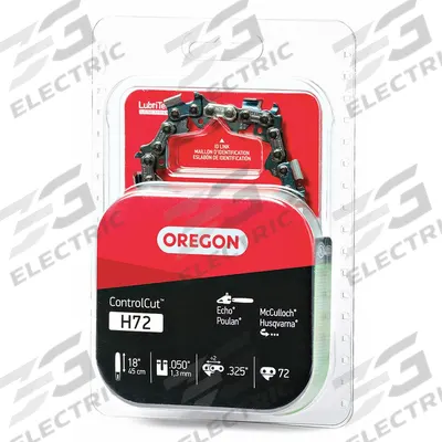 OREGON Chainsaw Chain: 18 in Compatible Bar Lg, 0.325 in, 0.05 in Gauge, 72 Links