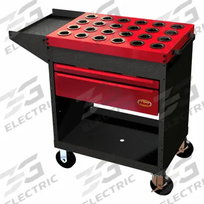 HUOT CNC Tool Storage: For HSK63A Taper - CNC Toolholder Carts with Drawers