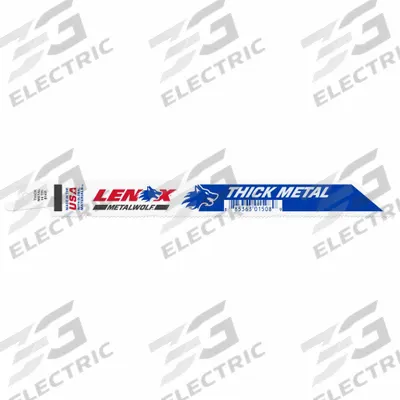 LENOX Reciprocating Saw Blade: 14 Teeth per Inch, 8 in Blade Lg, 0.04 in Blade Thick - Thick-Metal-Cutting Blades