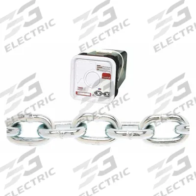 CAMPBELL Straight Chain: 5/16 in Chain Trade Size, 30 Chain Grade, Carbon Steel - Grade-30 Load-Securing Chains