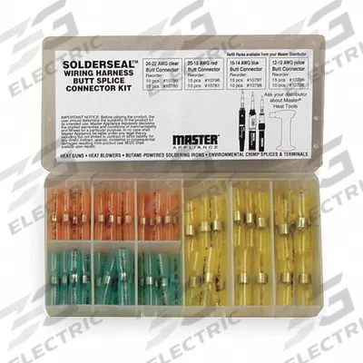 MASTER APPLIANCE Wire Connector Kit: 55 Pieces - Mixed Wire Connector & Terminal Sets