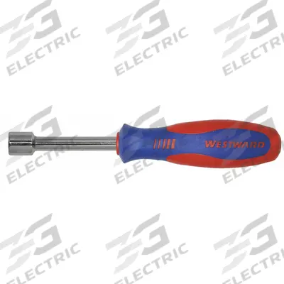 WESTWARD Hollow Round Shank Nut Driver: Straight, SAE, Without Magnetized Tip, Std - Standard Nut Drivers