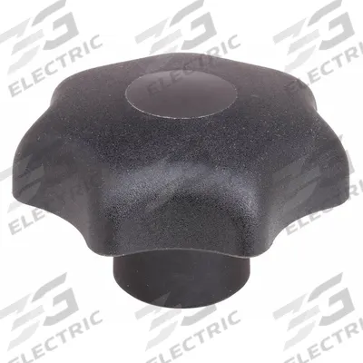 KIPP Hand Knob: 7 Point, Plastic w/ SS Thread, 5/16"-18 Thread, 14 mm Thread Lg - 7-Arm Knobs with Threaded Hole